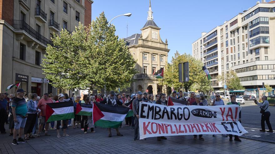 Una concentración exige en Pamplona medidas &quot;reales&quot; contra Israel