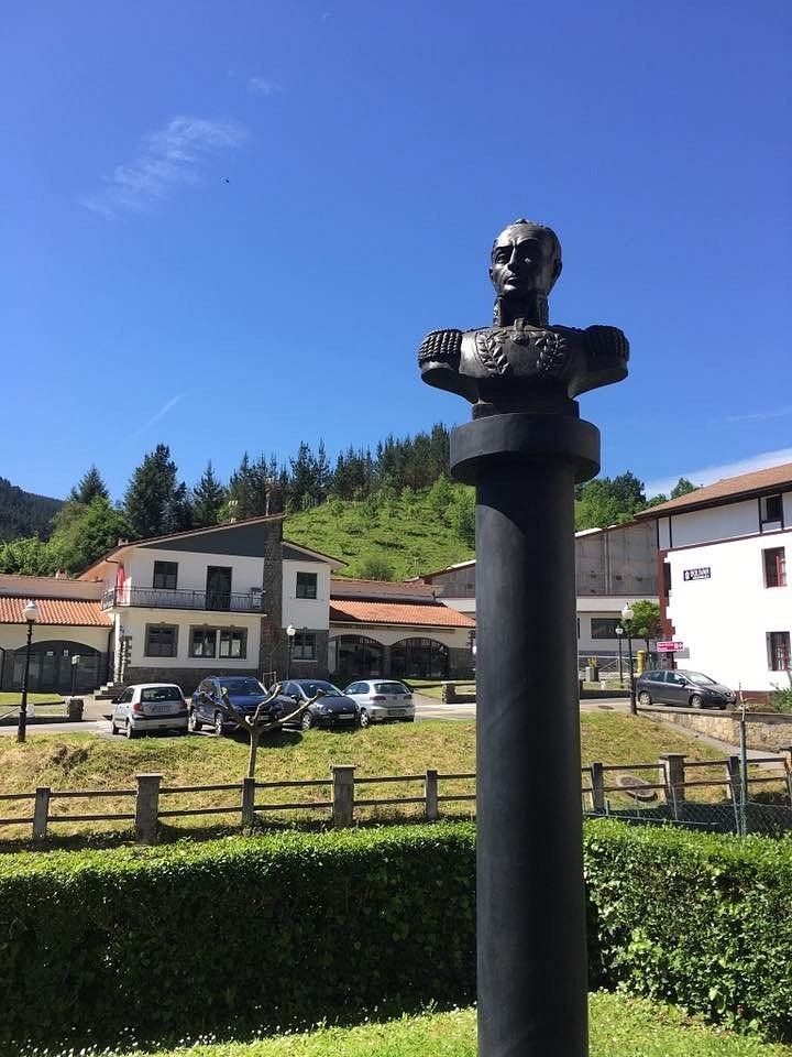 Busto de Bolívar en el Museo Simón Bolívar de Ziortza-Bolibar.