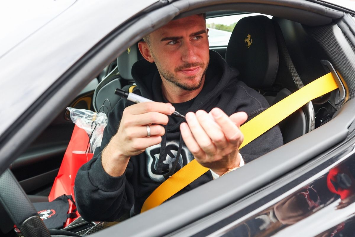 Primer entrenamiento de Laporte con el Athletic