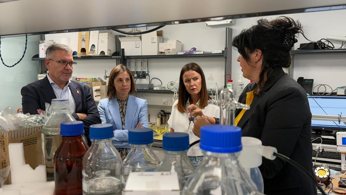 De izda a dcha: el consejero García, Martínez, Perujuániz y Vicente.
