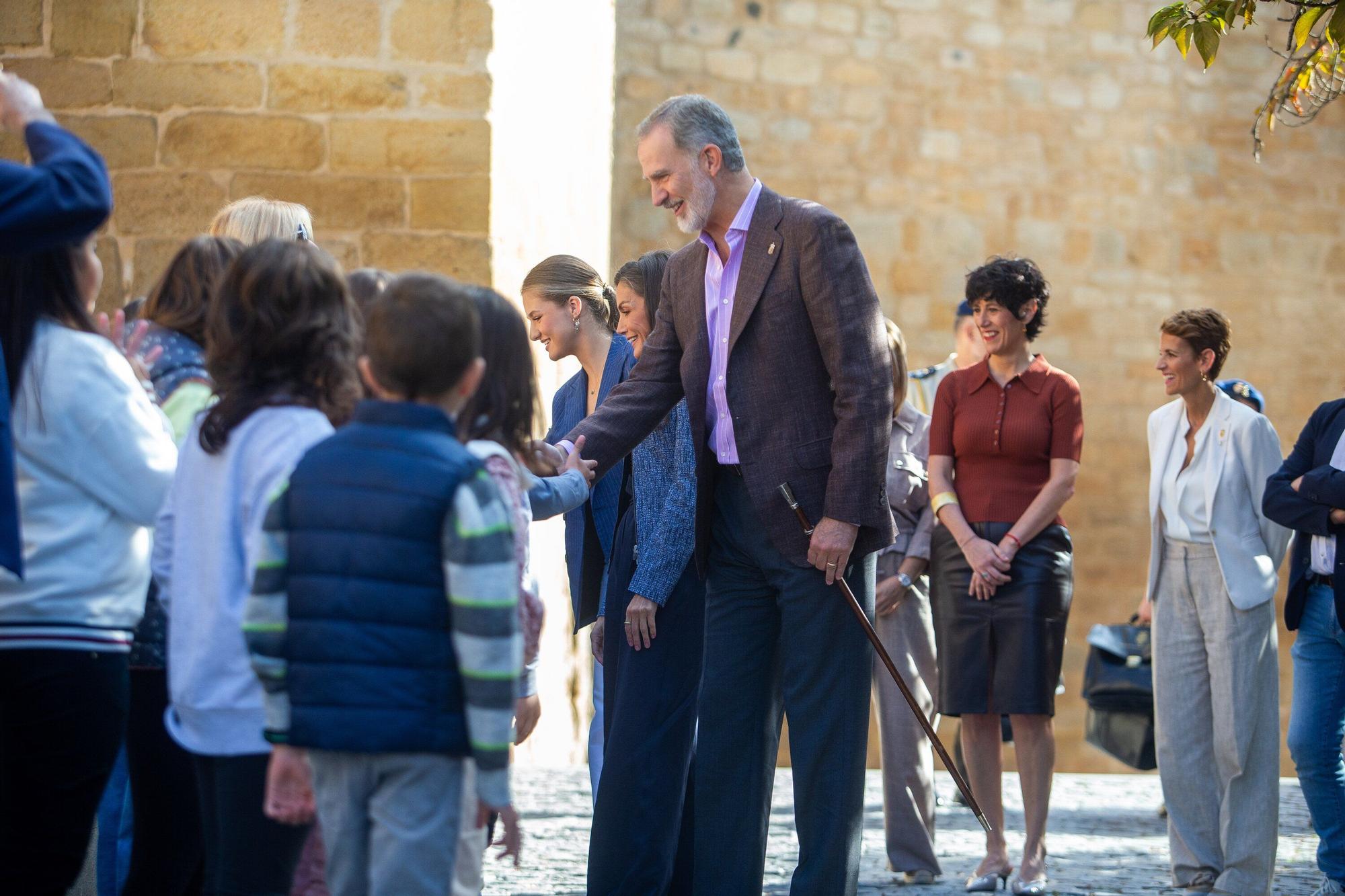 Fotos de la visita de los Reyes a Olite y Tudela
