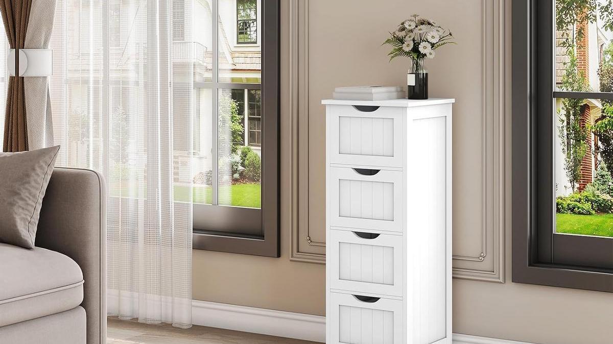 Perspectiva del mueble organizador Woltu de Amazon