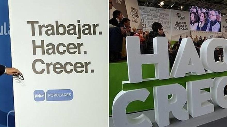 Eslóganes de campaña de PNV y PP