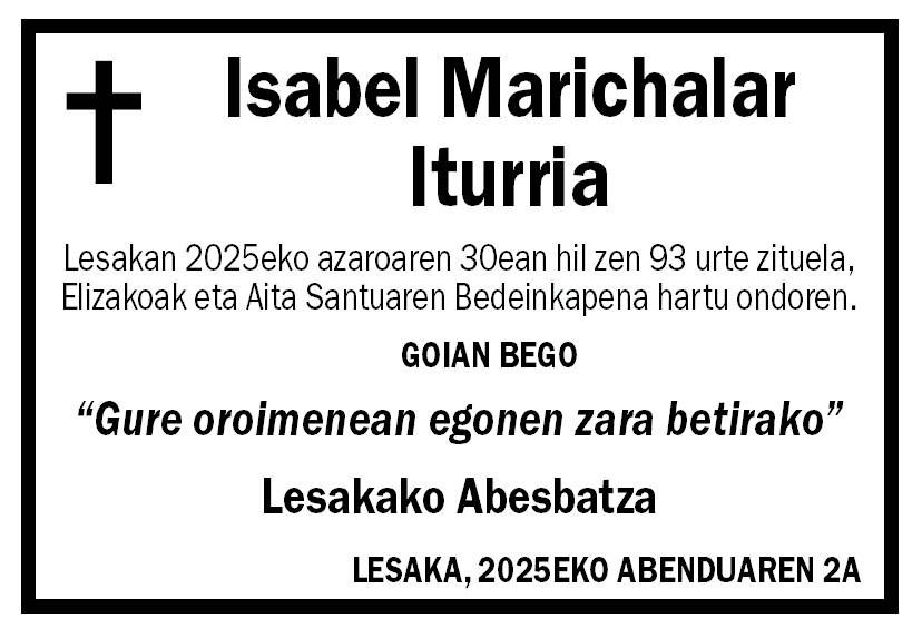 Isabel Marichalar Iturria