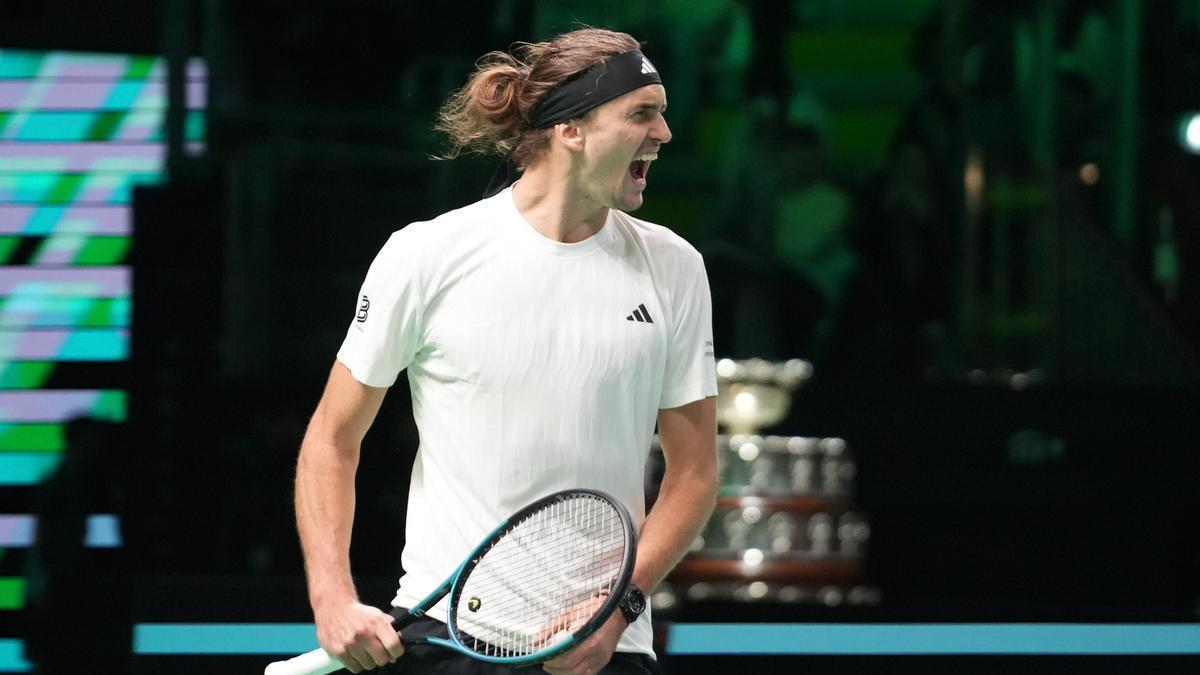 Zverev durante su partido frente a Munar.