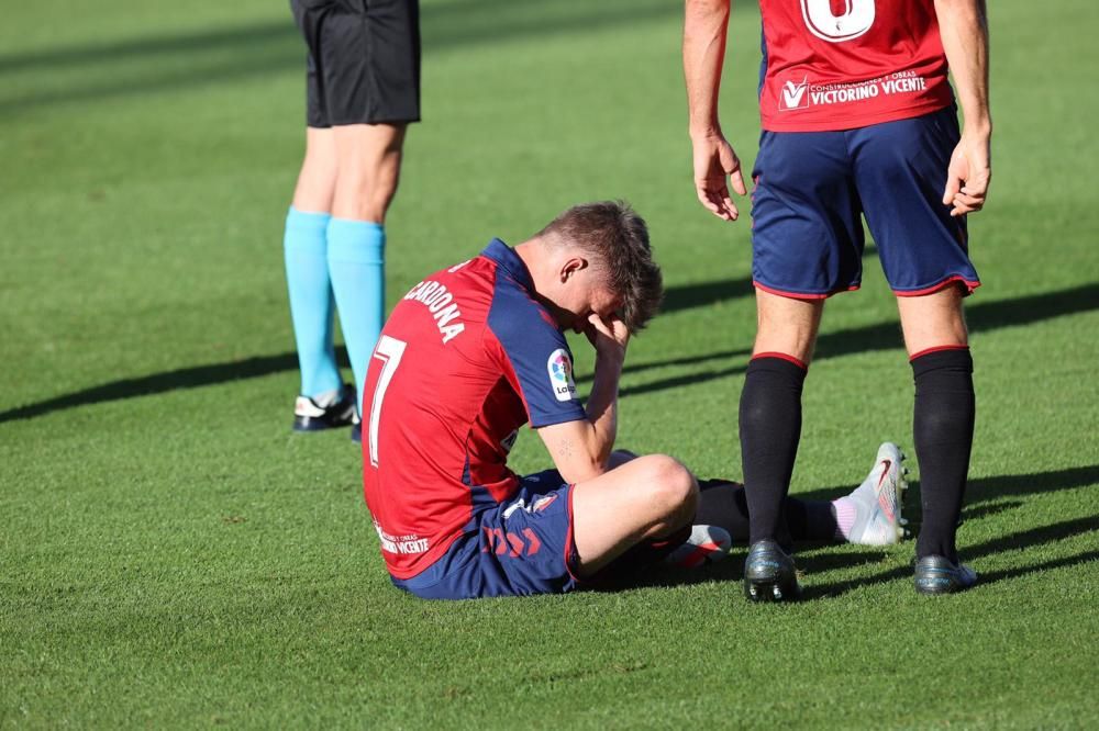 Imágenes de la primera parte del Osasuna- Getafe en El Sadar