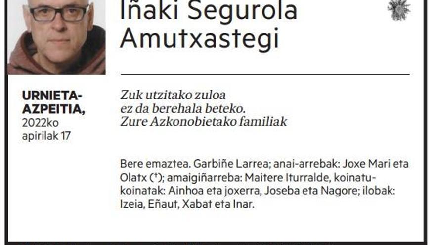 Iñaki Segurola Amutxastegi