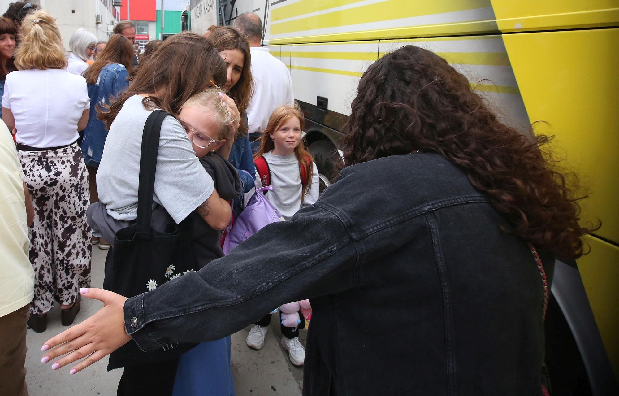 Despedida de los menores ucranianos que han pasado el verano en Navarra