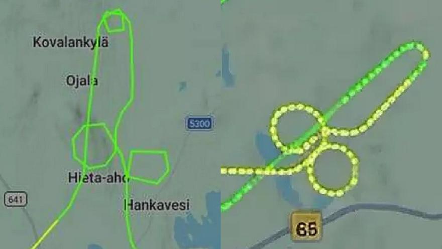 Sancionan a miembros de la Fuerza Aérea Finlandesa por dibujar siluetas de penes con el avión