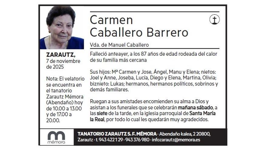 CARMEN CABALLERO BARRERO