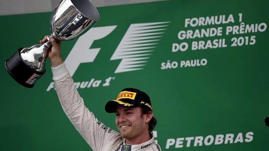 Rosberg gana el Gran Premio de Brasil y se asegura el subcampeonato