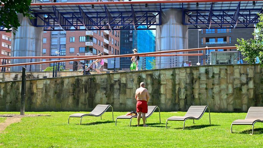 Más playas verdes y fuentes contra el calor en Bilbao