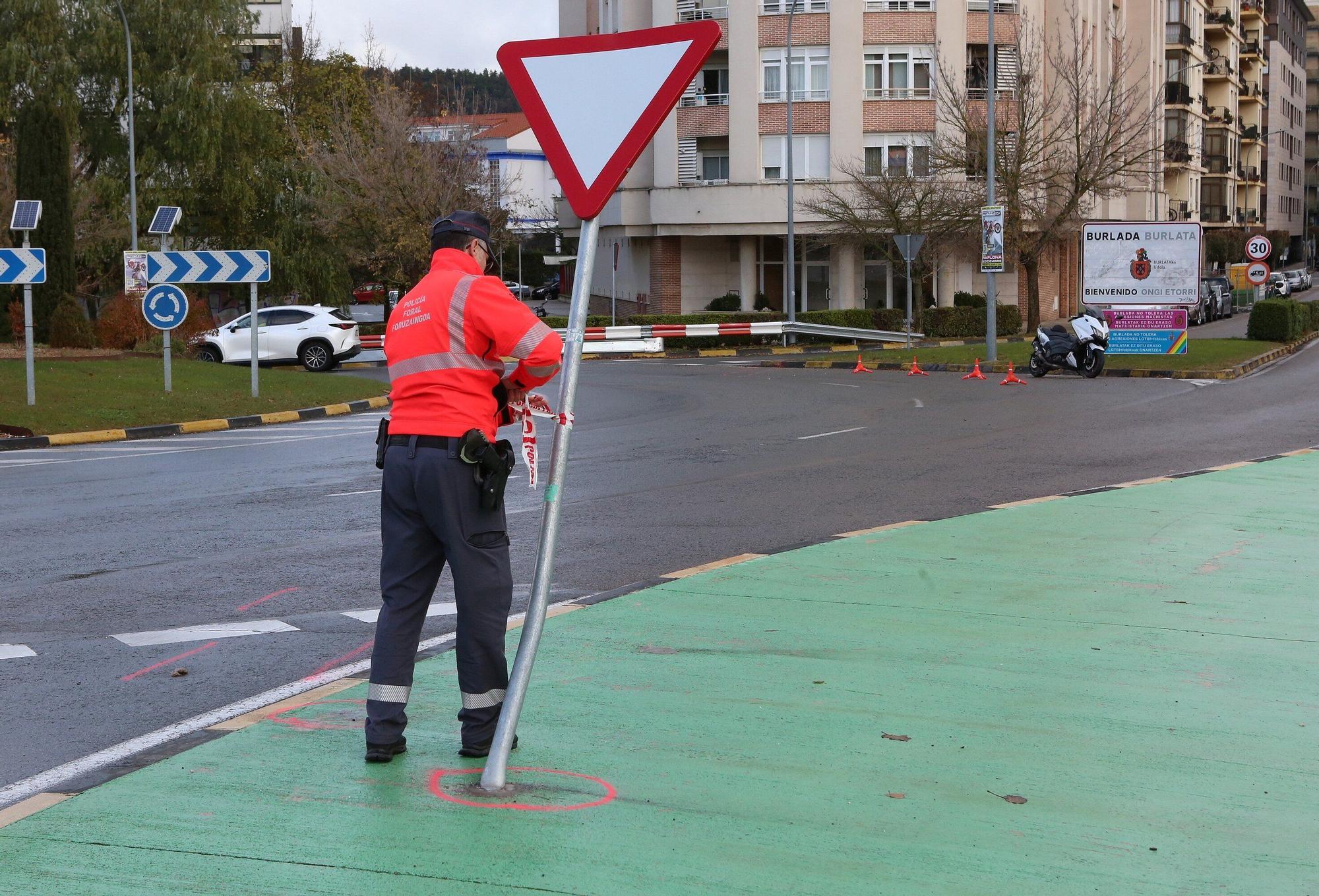 Accidente mortal en Burlada (domingo 30 de noviembre de 2025)