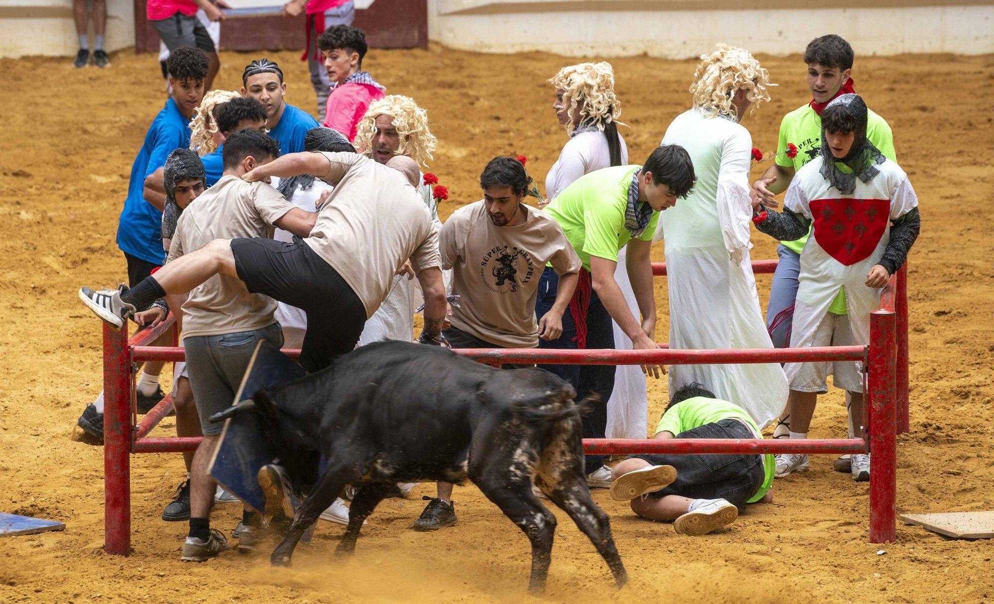 Eb imágenes: Las vaquillas reinan en el Iradier Arena
