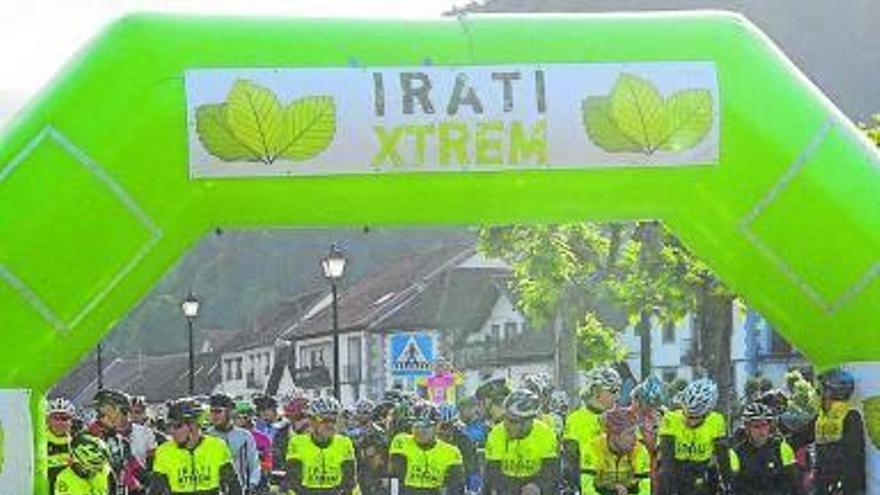 1.500 ciclistas participaron el sábado en la 10ª Irati Xtrem