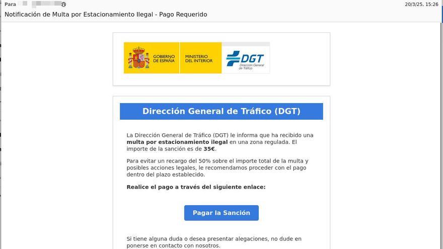 Advierten del timo de SMS que avisa de una “sanción pendiente” de la DGT