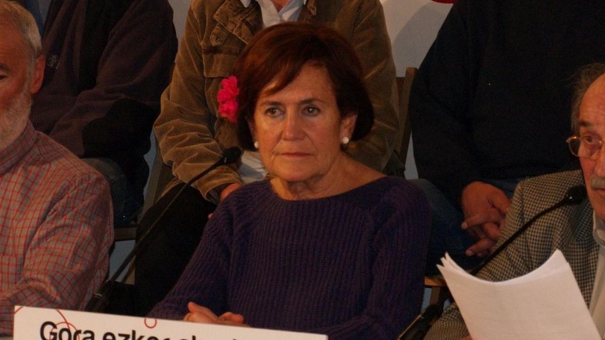 Arantxa Arruti Odriozola, en 2010, durante una rueda de prensa.