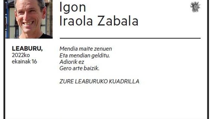 Igon Iraola Zabala