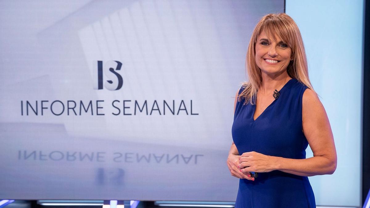 La periodista irundarra Lourdes Maldonado, en una imagen promocional del programa Informe Semanal