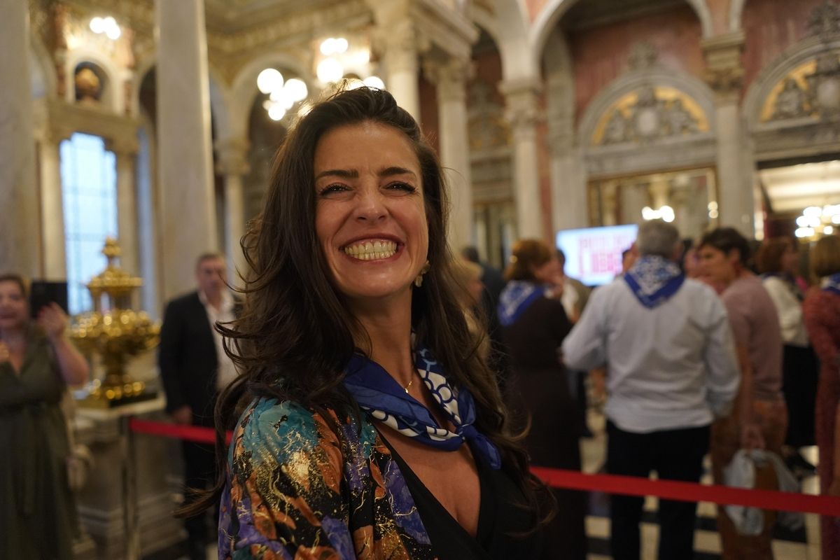Recepción a la sociedad bilbaina en el Ayuntamiento de Bilbao