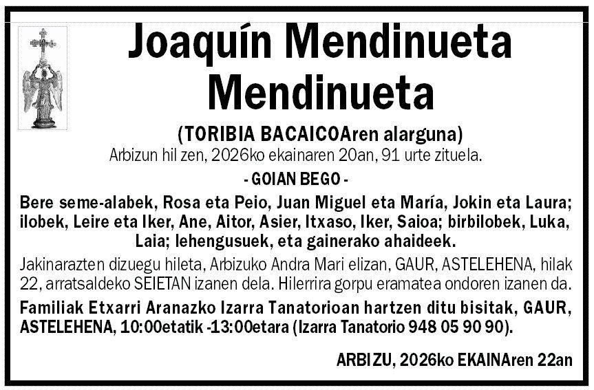 Joaquín Mendinueta Mendinueta