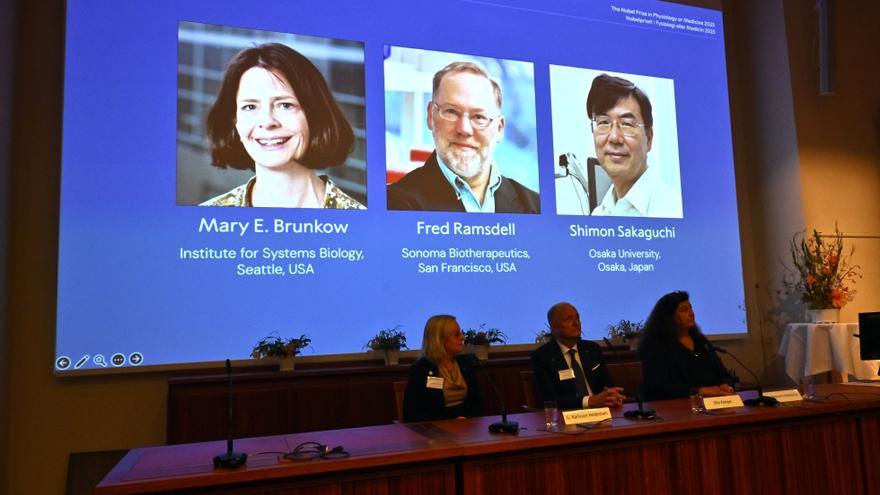Estos son los ganadores del Nobel de Medicina 2025: Mary E. Brunkow, Fred Ramsdell y Shimon Sakaguchi
