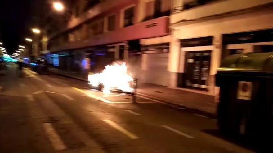 Incendio de contenedores en Bilbao esta madrugada