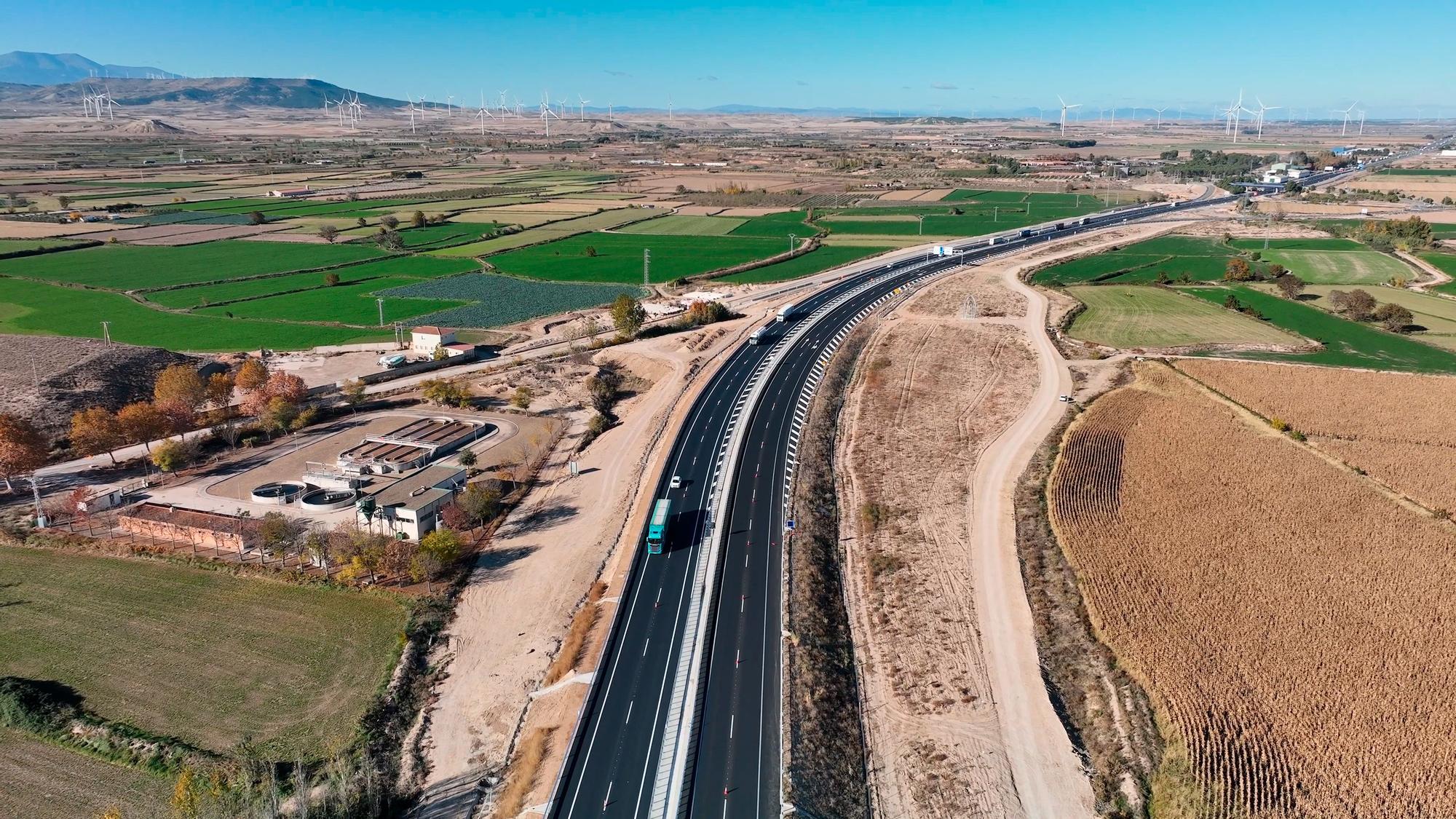 Puesta en servicio de la A-68 entre Gallur y Mallén con su apertura hasta Navarra