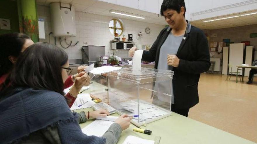 La cabeza de lista de EH Bildu al Congreso por Gipuzkoa, Marian Beitialarrangoitia.