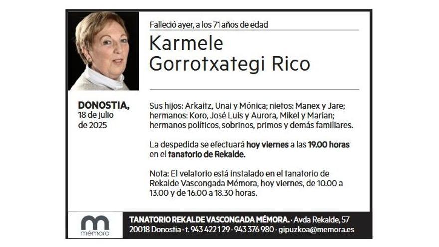 KARMELE GORROTXATEGI RICO