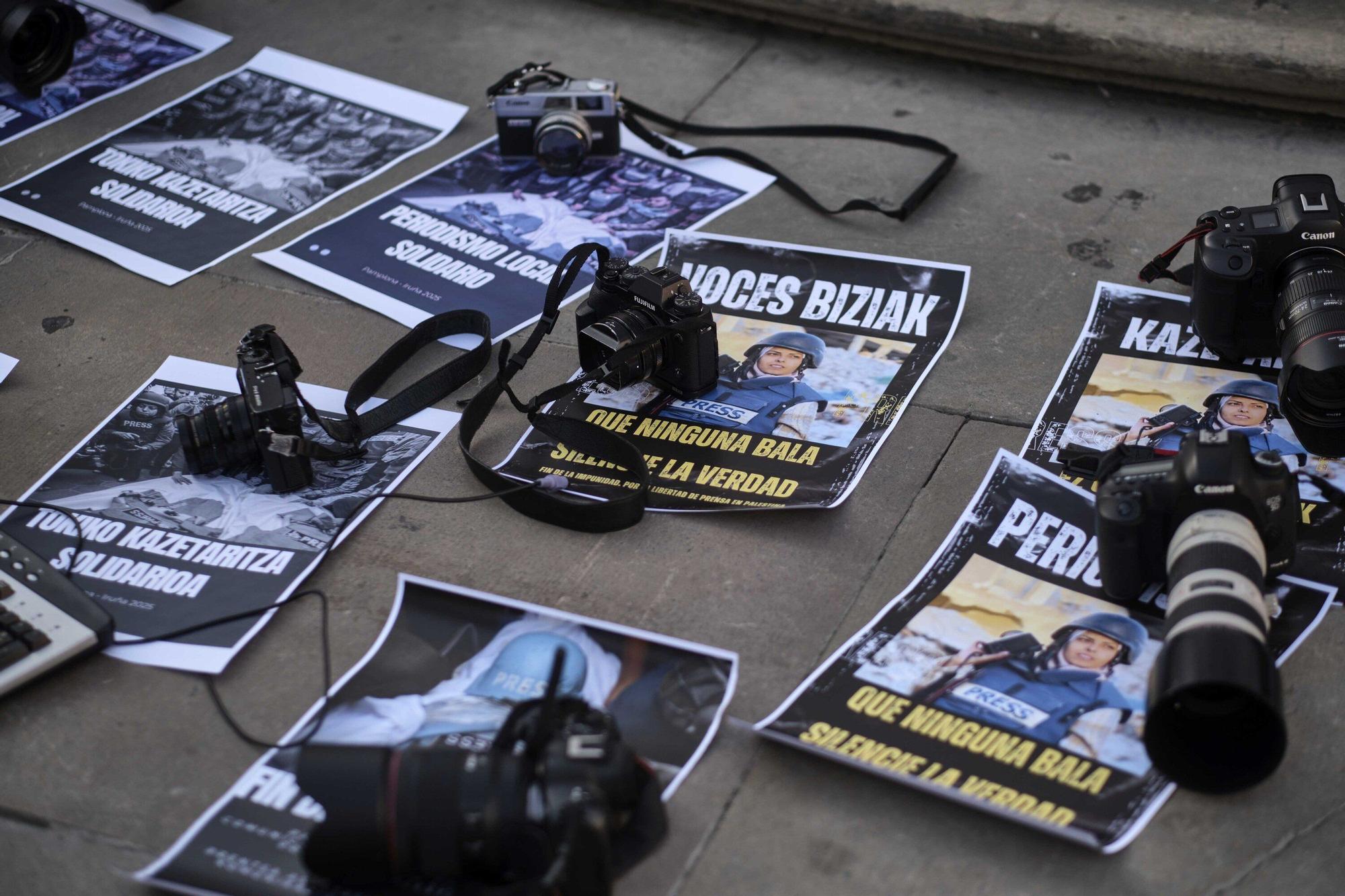 Periodistas de Navarra contra el genocidio en Palestina
