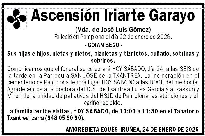 Ascensión Iriarte Garayo