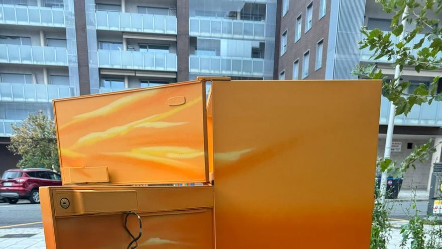 En imágenes: Así avanza el pintado de la frigoteka de Goikolarra