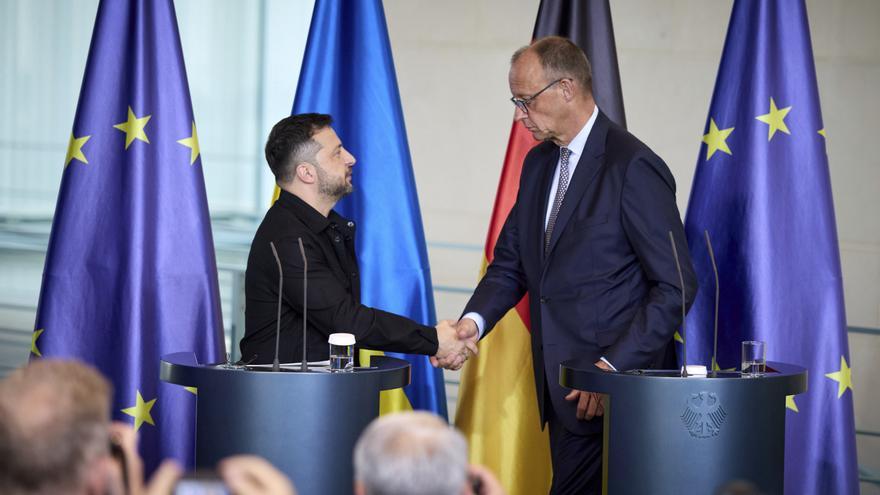 Merz y Zelenski blindan su alianza en Berlín ante el eclipse de Oriente Medio