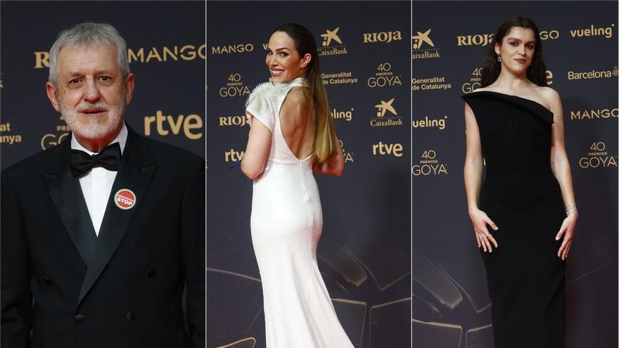 Presentadores y nominados muestran su apoyo a Palestina en la alfombra roja de los Goya