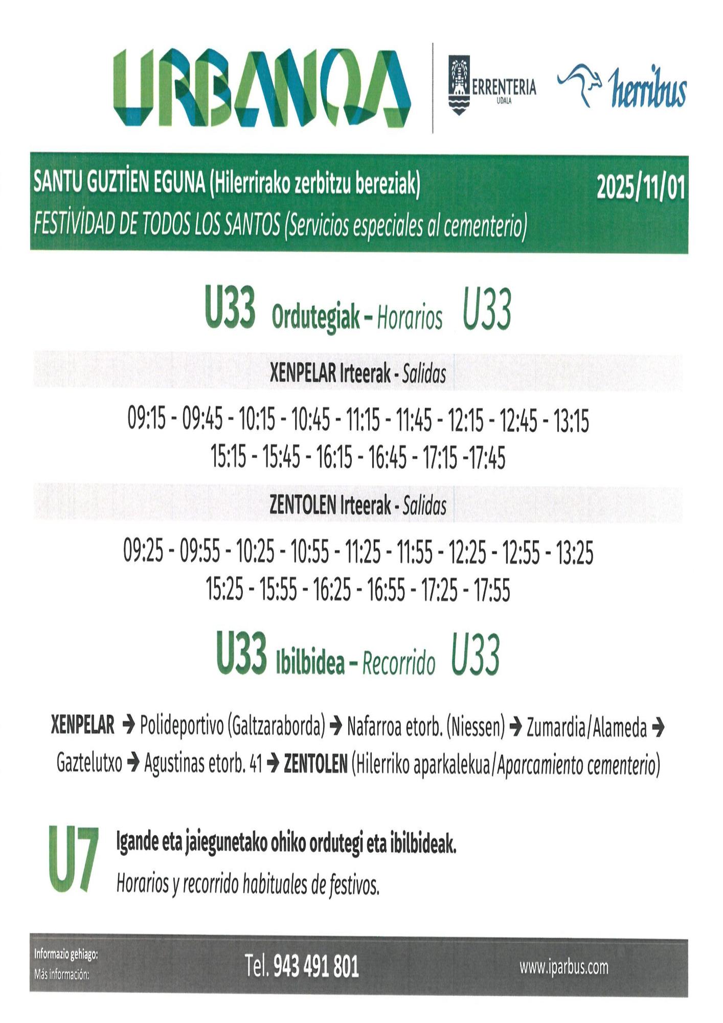 Horario de los autobuses