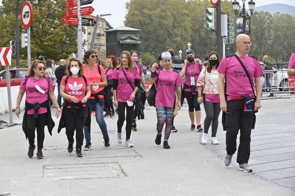 Marcha de ACAMBI contra el cáncer de mama en Bilbao