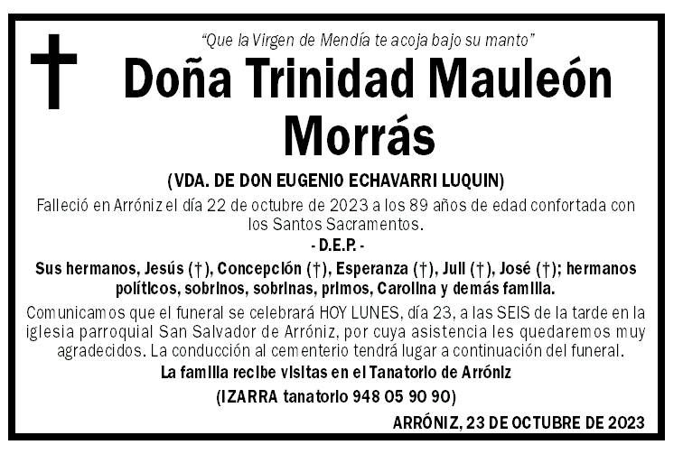 Trinidad Mauleón Morrás