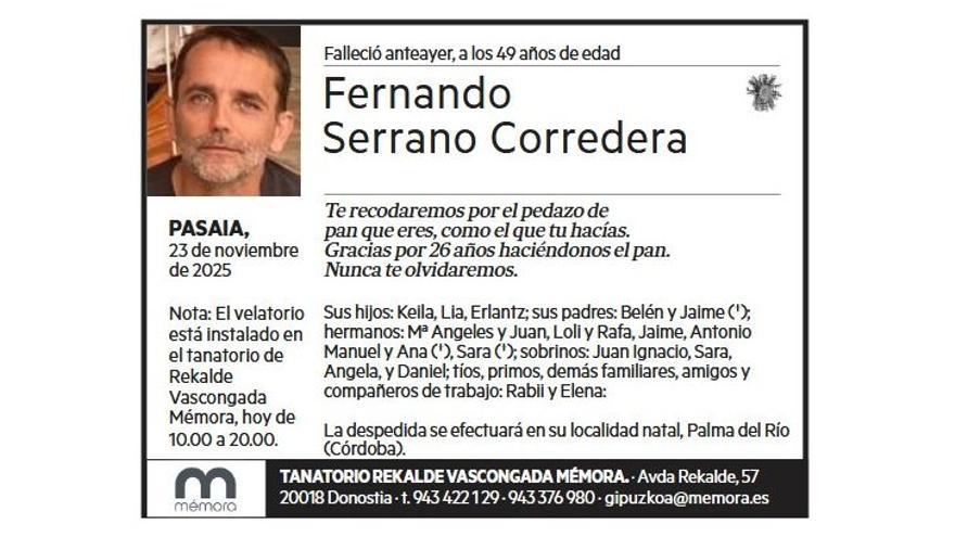 FERNANDO SERRANO CORREDERA