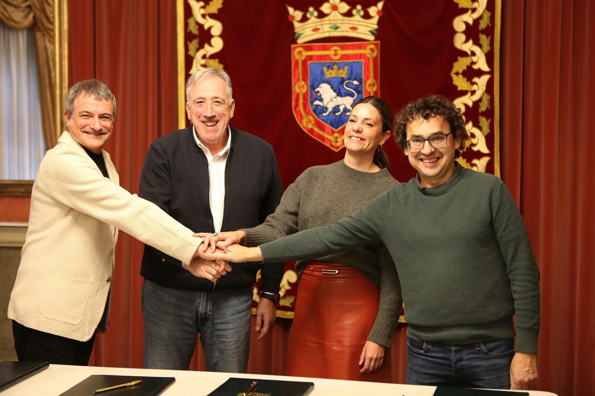 EH Bildu, Geroa Bai y Contigo Zurekin, firman, junto a PSN, el presupuesto de Pamplona 2026