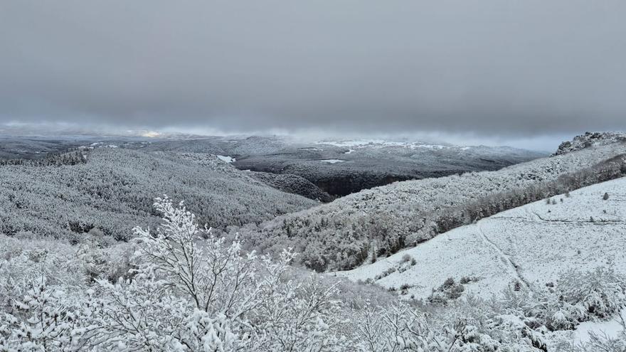 La cota de nieve, por debajo de los 800 metros este fin de semana en Álava