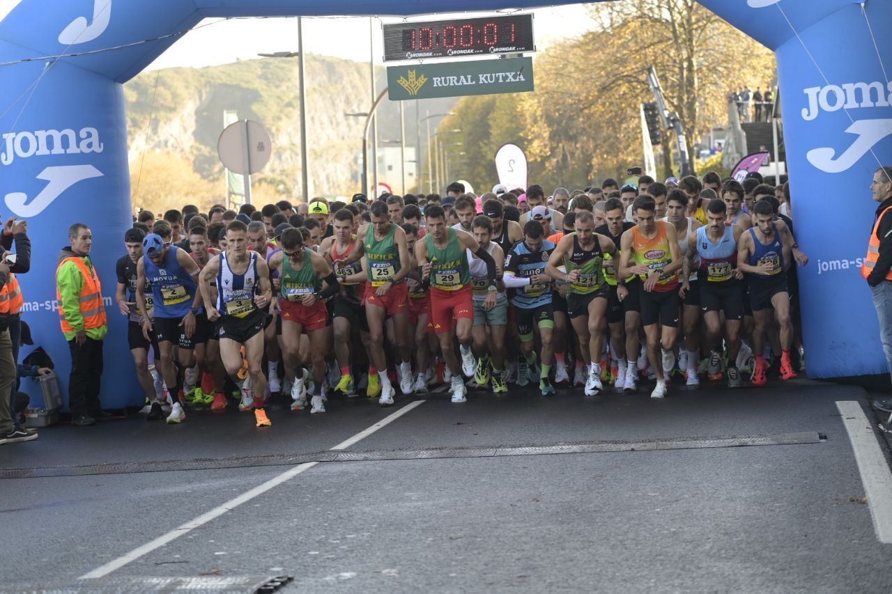 En imágenes: Ilusión y concentración en la salida de la Behobía- San Sebastían