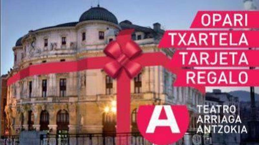Arriaga Antzokiak Opari Txartela jarri du berriro salgai