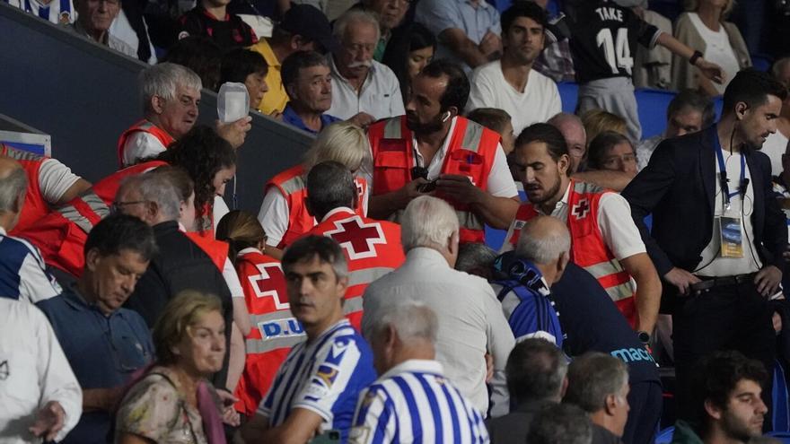 Muere el aficionado atendido en las gradas de Anoeta antes del Real Sociedad-Mallorca