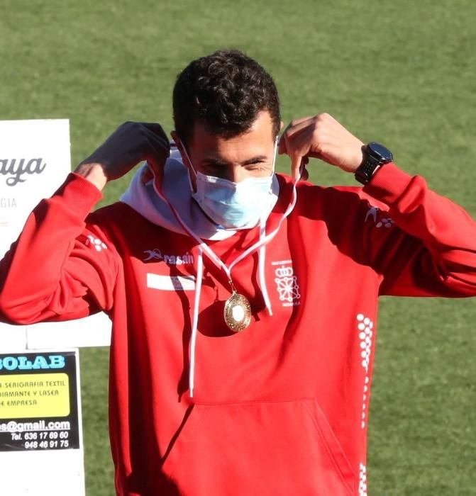Atletas durante el 36 Campeonato Navarro de Cross Largo.