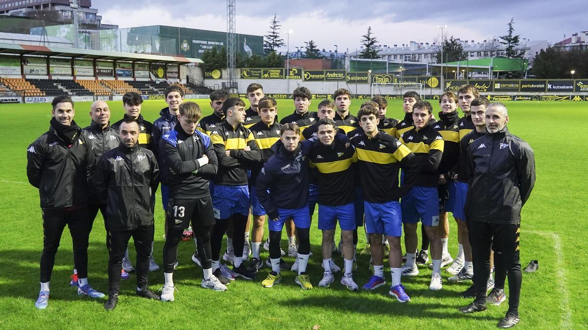 La plantilla del Portugalete sueña cons eguir adelante en la Copa del rey