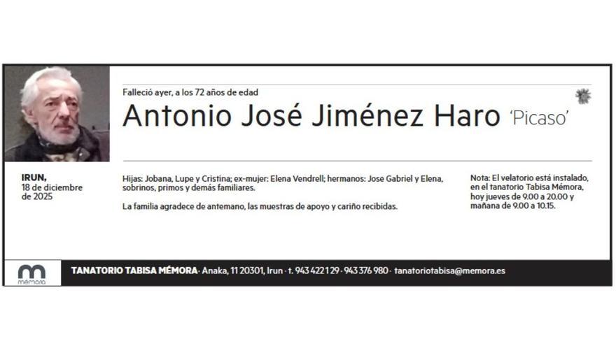 ANTONIO JOSE JIMENEZ HARO