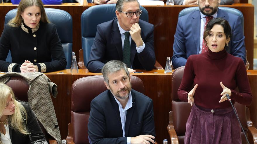 Ayuso carga contra el &quot;efecto expulsión&quot; de Vox: &quot;Alguien tendrá que limpiar sus casas&quot;