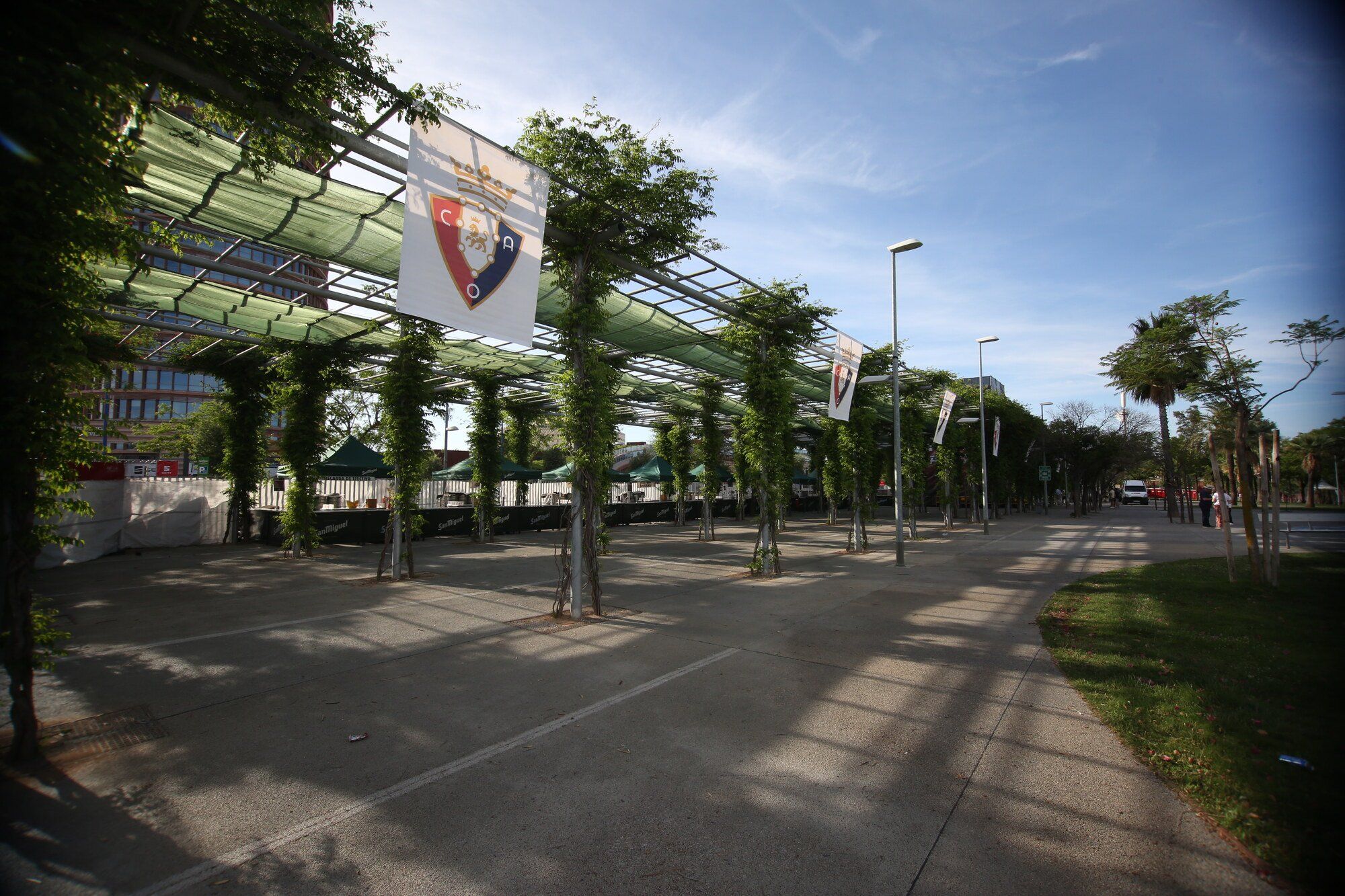 La Fan Zone de Osasuna, lista para el gran día
