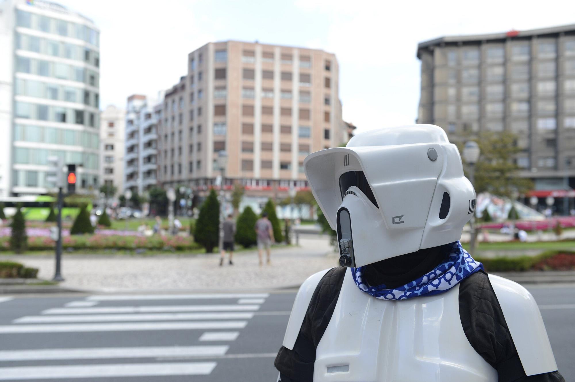 En imágenes: los personajes de Star Wars irrumpen en plena Aste Nagusia